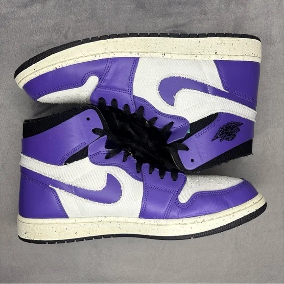Nike Air Jordan 1 High Zoom Purple White Size 13 CT0978-501 Mens - Picture 9 of 9
